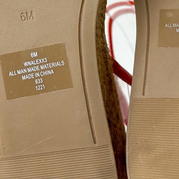 Nine West Alexx Orange Strappy Wedge Espadrille Sandal, NEW, Size 6, MSRP $89 - Picture 14 of 14